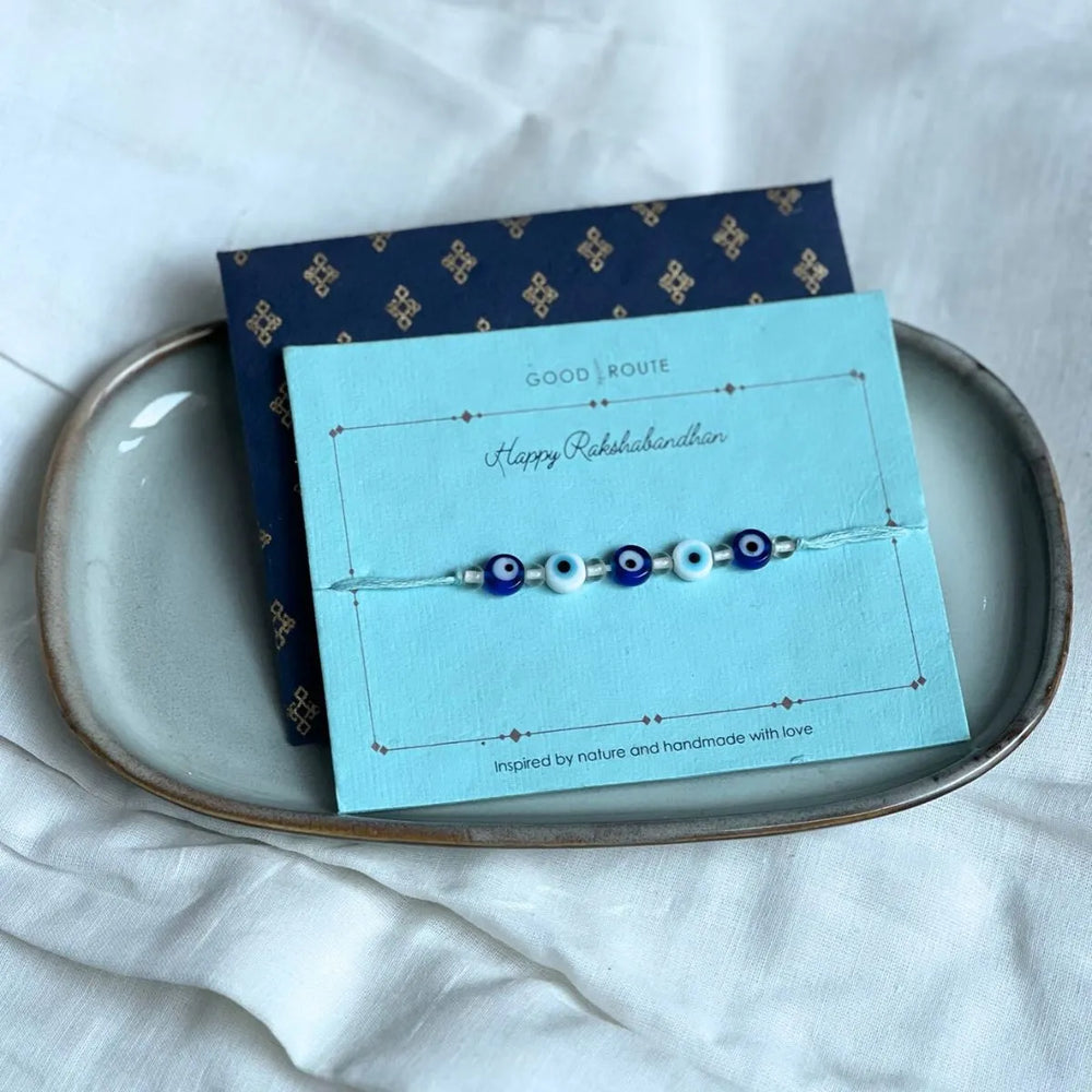 The Good Route Evil-eye Rakhi & Lumba set - EarthBased