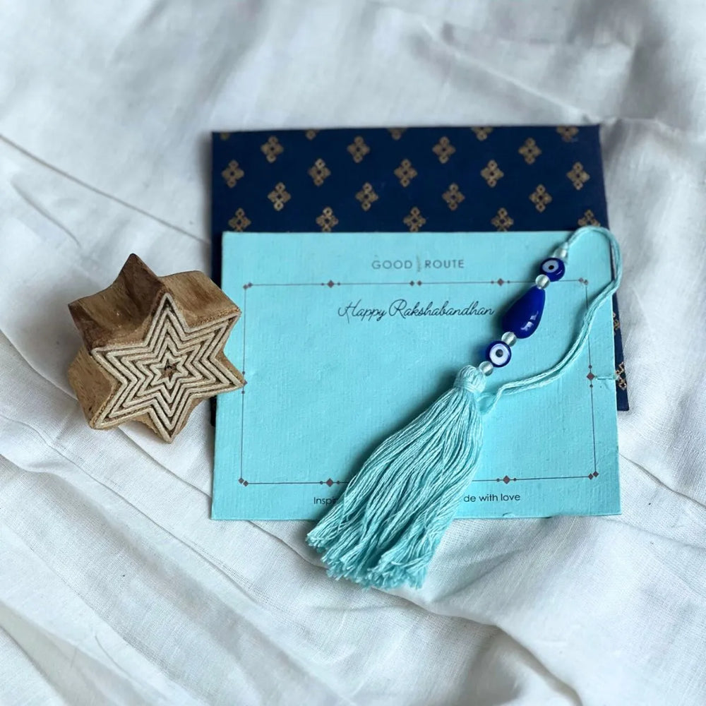 The Good Route Evil-eye Rakhi & Lumba set - EarthBased