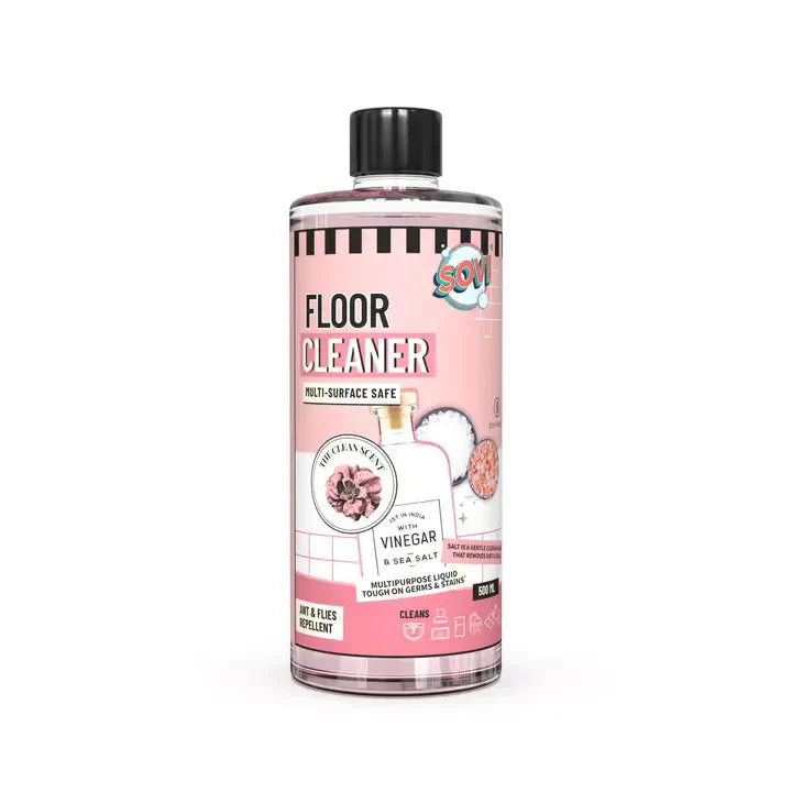 SOVI® VINEGAR POWERED DISINFECTANT FLOOR CLEANER, CLEAN SCENT - EarthBased