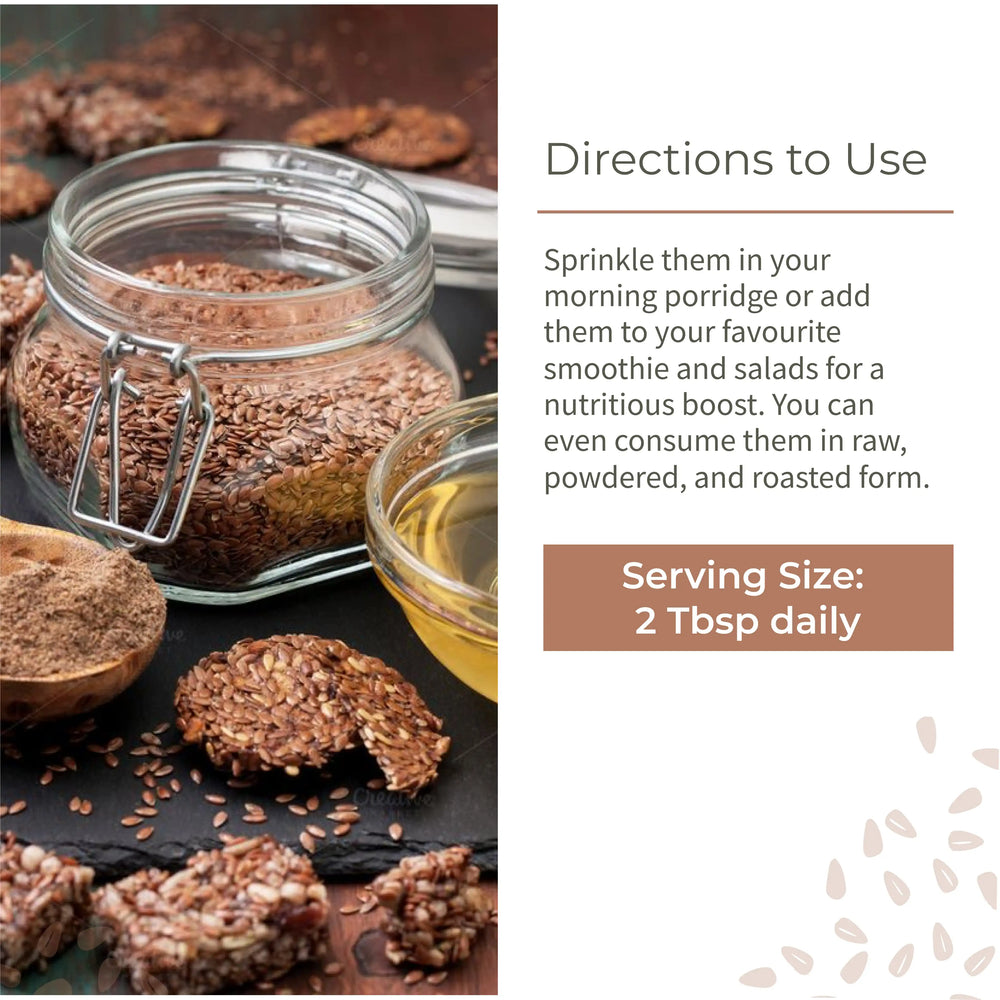 Ecotyl Flax Seeds - Set of 2 | Unroasted | 2 x 200g - EarthBased