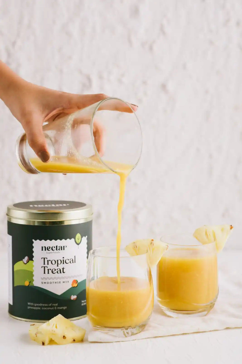 NECTAR SUPERFOODS- FREEZE DRIED TROPICAL TREAT SMOOTHIE MIX -300 GM PACK- PACK OF 1 UNIT - EarthBased