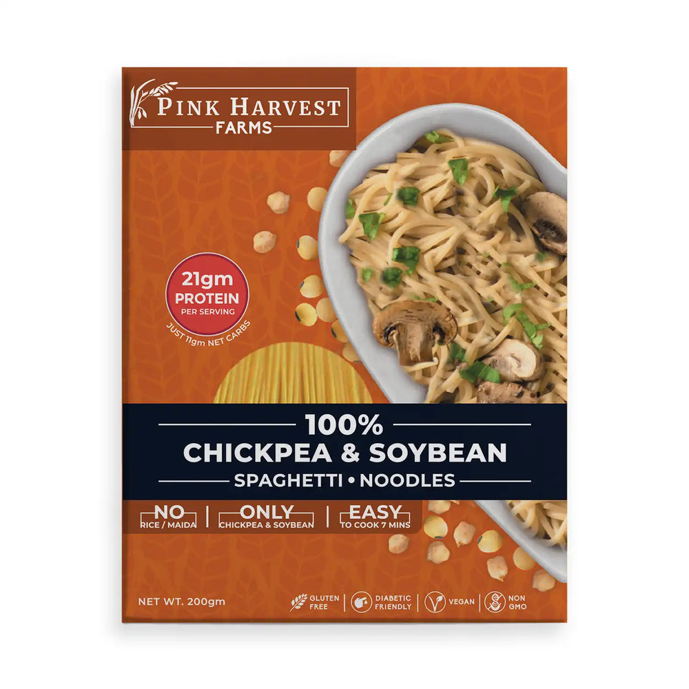 Chickpea & Soyabean Spaghetti Noodles by Pink Harvest - EarthBased