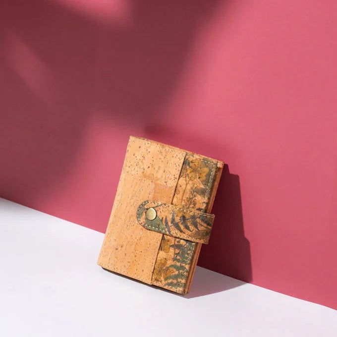 Finch Premium Printed Cork Strapped Wallet | Clan Earth - EarthBased