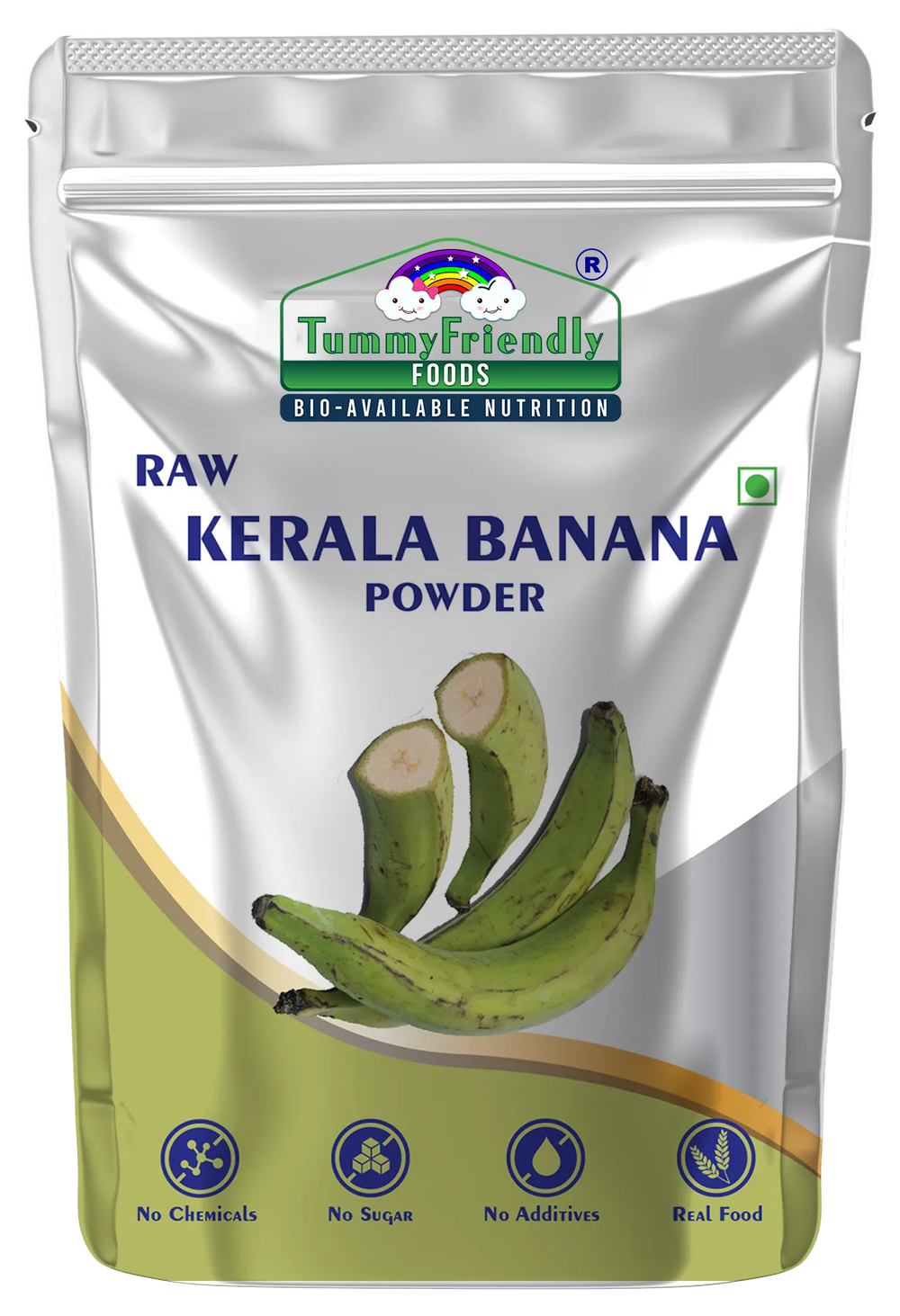 TummyFriendly Foods Natural Raw Kerala Banana Powder | Raw Nendran Banana Powder | No Chemicals Cereal (200 g) - EarthBased
