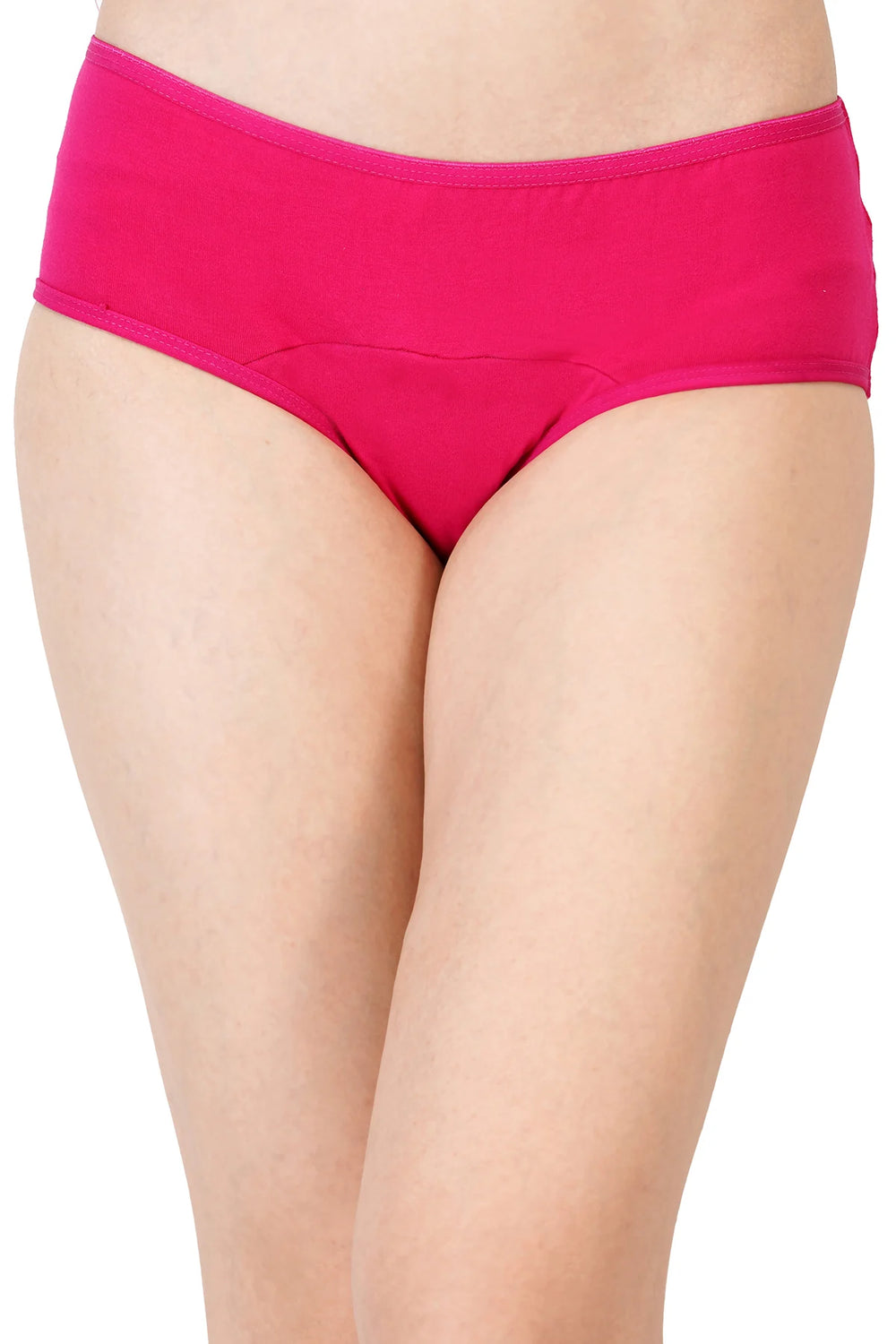 Bamboo Fabric Leak Proof Period Panty 3 Layers Not for heavy Flow | Black & Fuchsia | Pack of 2 - EarthBased