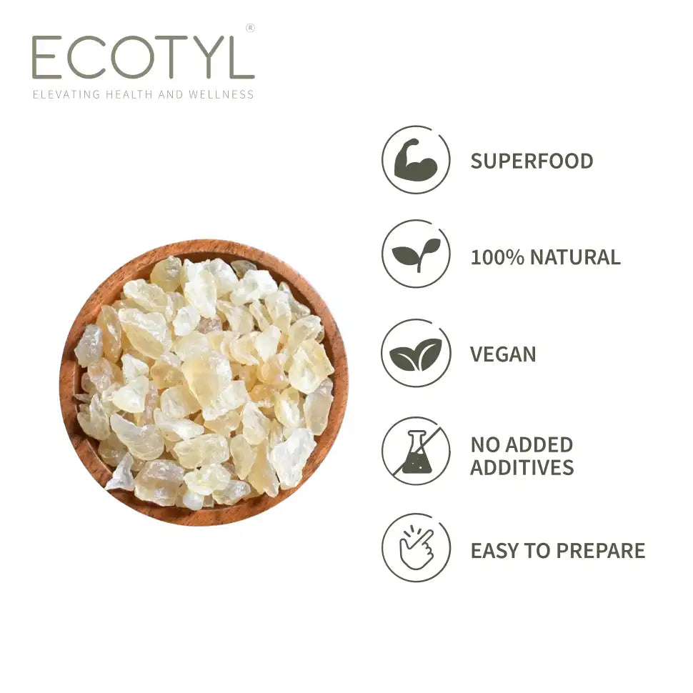 Ecotyl Gond Katira | Natural Cooling Gum | Supports Digestion | 200g - EarthBased