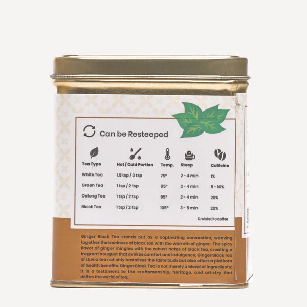 Ginger black Tea by Lluvia Tea - EarthBased