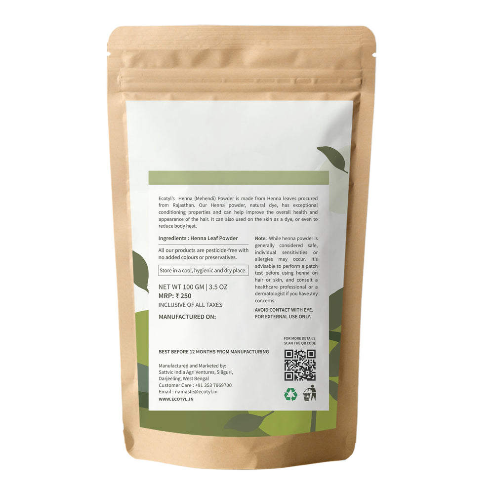 Henna Powder | Ecotyl - EarthBased