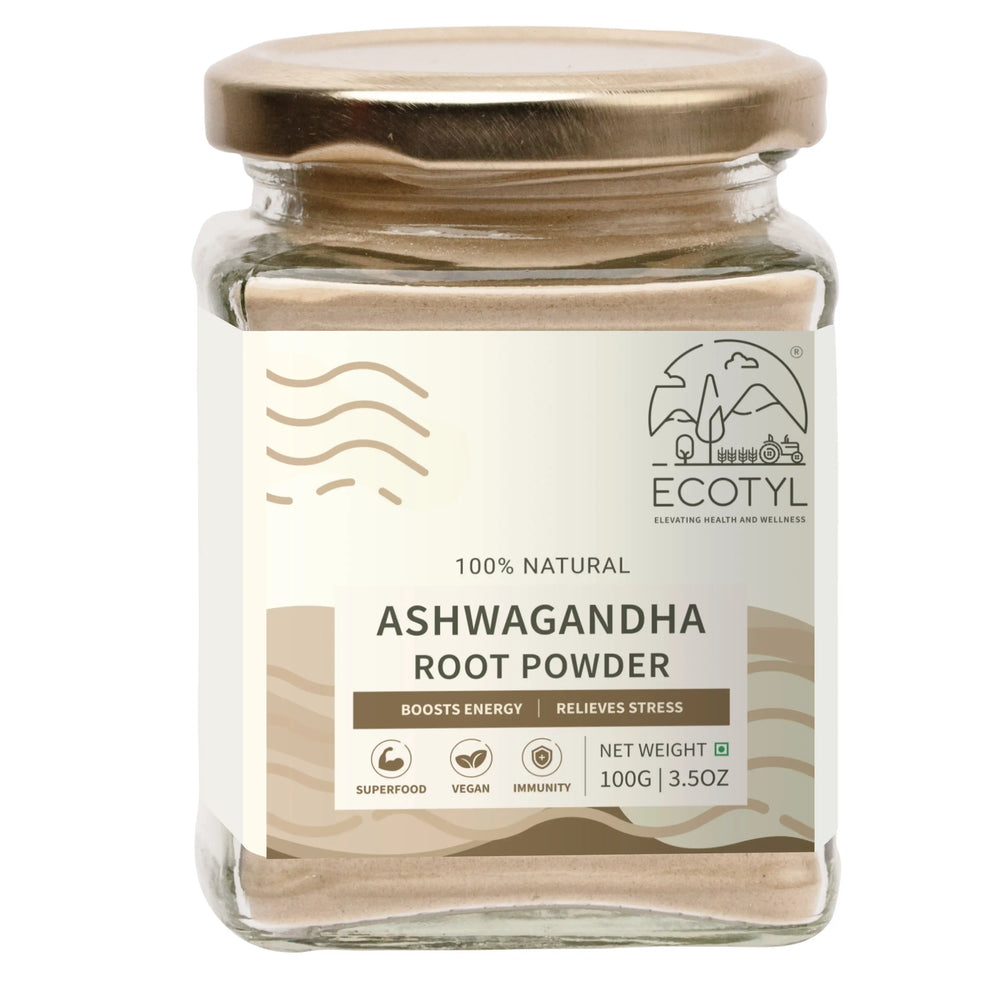 Ecotyl Ashwagandha Root Powder | Ayurvedic Supplement | Energy Booster - EarthBased