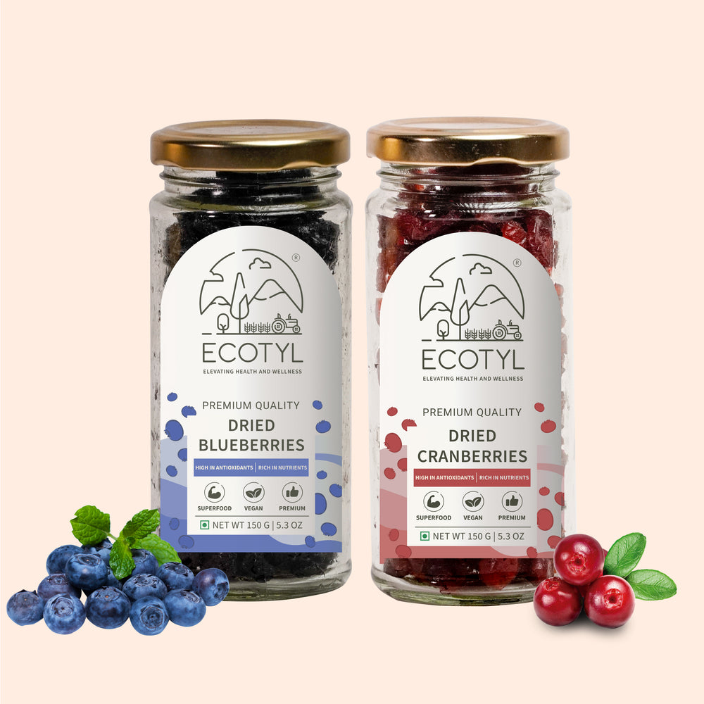 Dried Blueberres & Dried Cranberries Combo - EarthBased