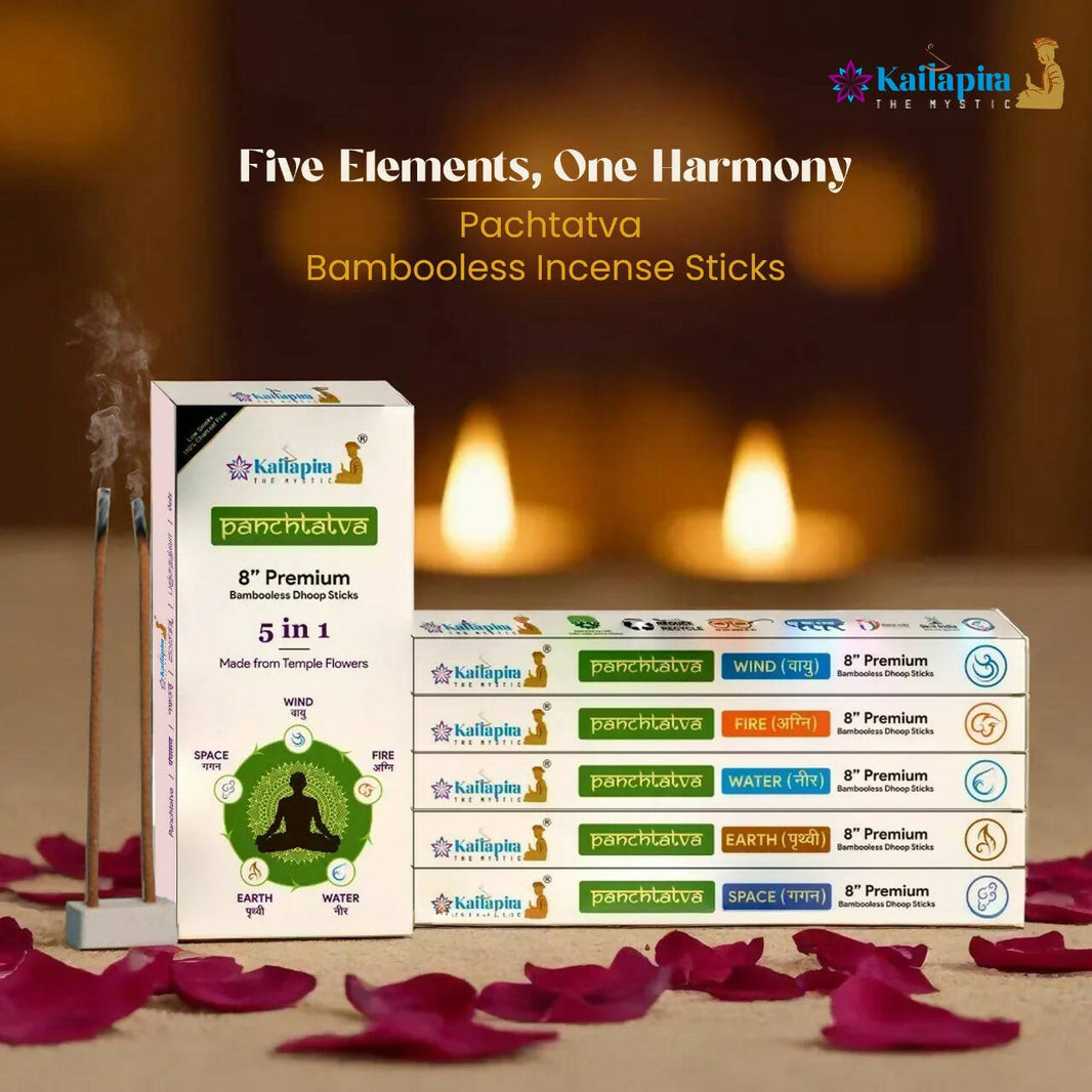 Panchtatva 5 in 1 Element Series | Bamboo-Less Incense Sticks | Pack of 2