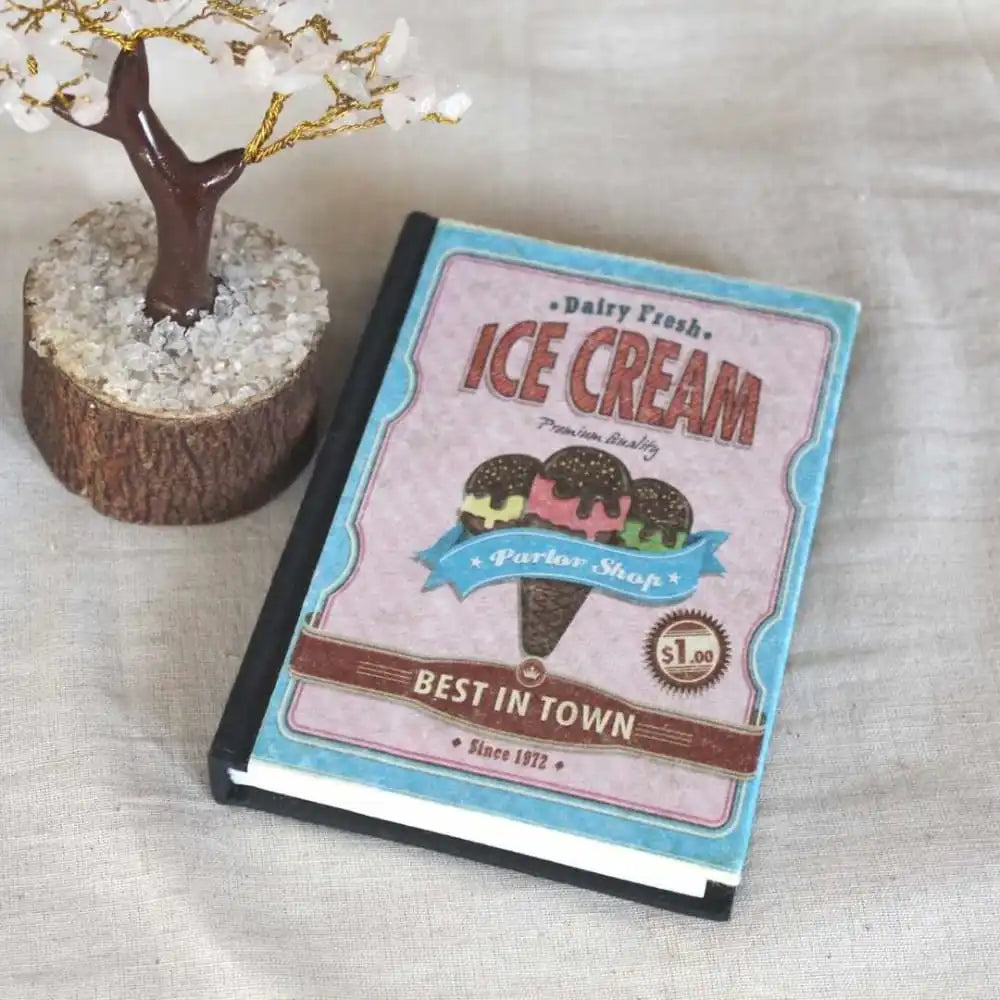 Hardcover Recycled Paper Journal Ice Cream | ONEarth - EarthBased