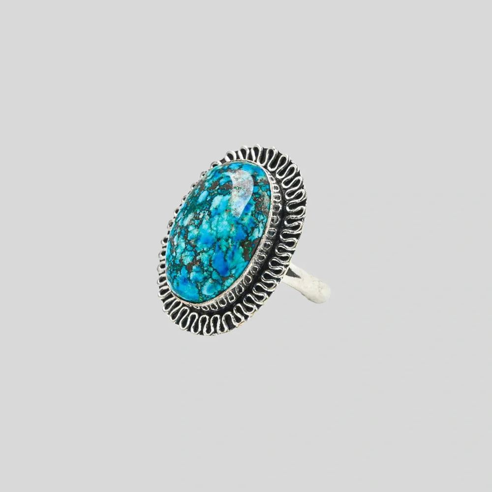 Healing Turquoise Adjustable Ring - EarthBased