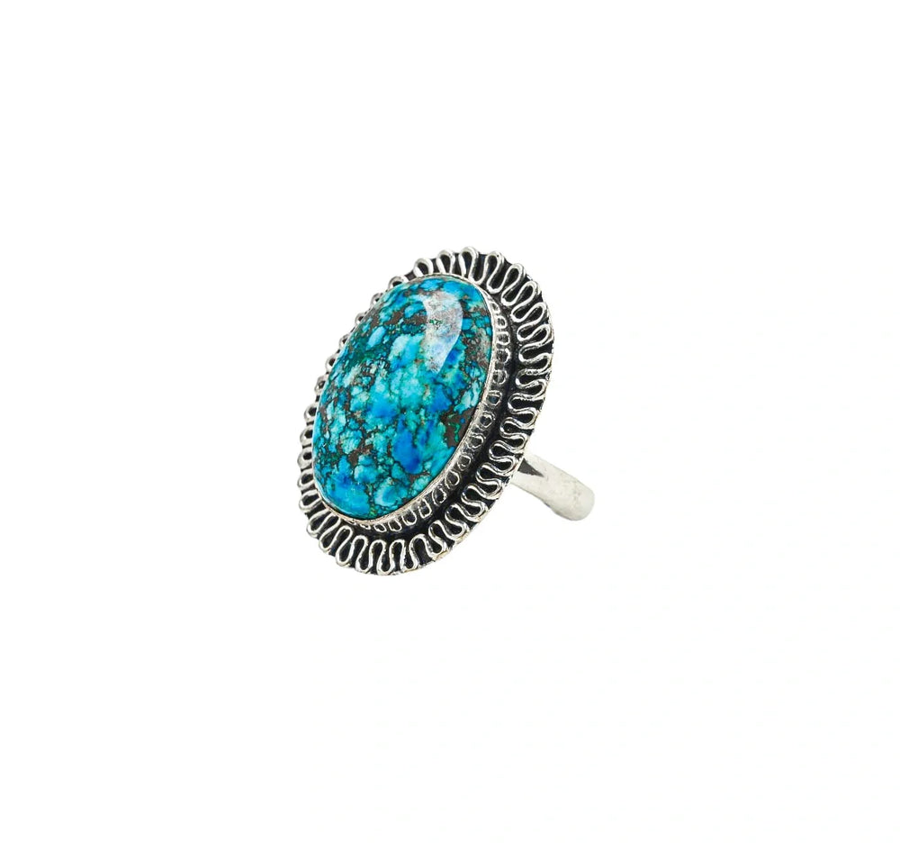 Healing Turquoise Adjustable Ring - EarthBased