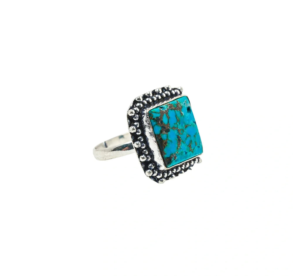 Healing Turquoise Adjustable Ring - EarthBased