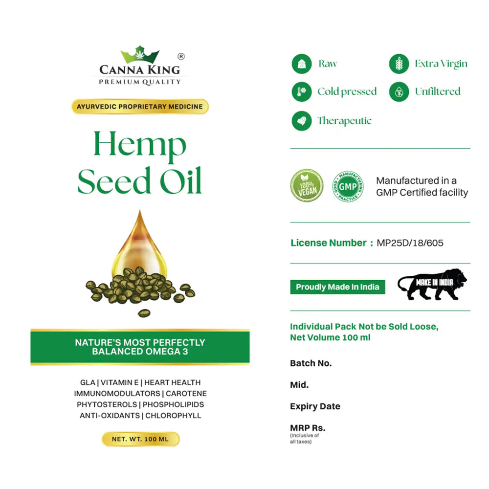 Hemp Seed Oil By Cannaking - EarthBased