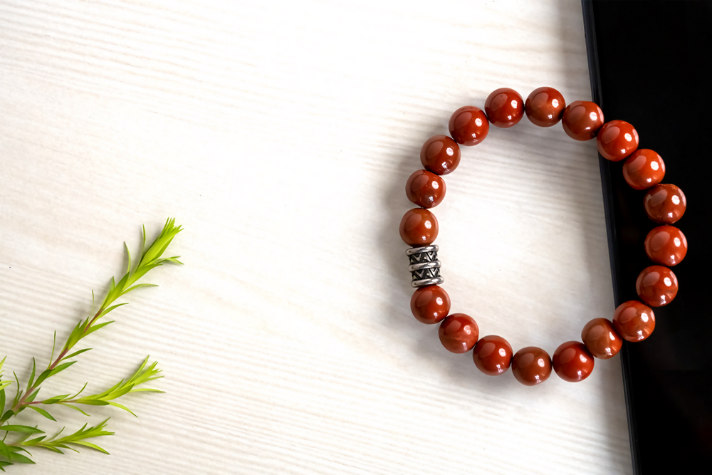 Original Red Jasper Bracelet For Balance, Endurance and Emotional Wellbeing - EarthBased