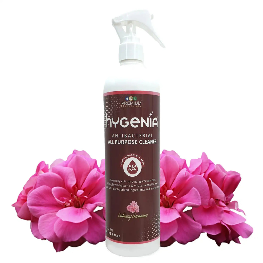 Hygenia Antibacterial All Purpose Cleaner - Calming Geranium 500ml - EarthBased