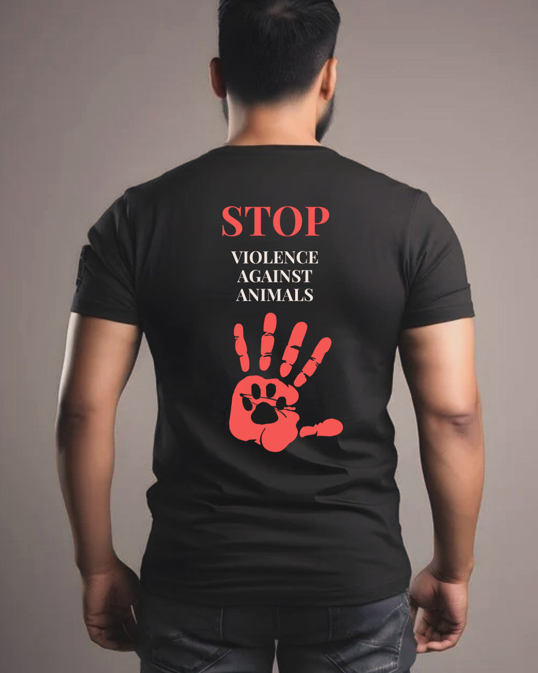Stop Violence Against Animals (Male) — Earthbased