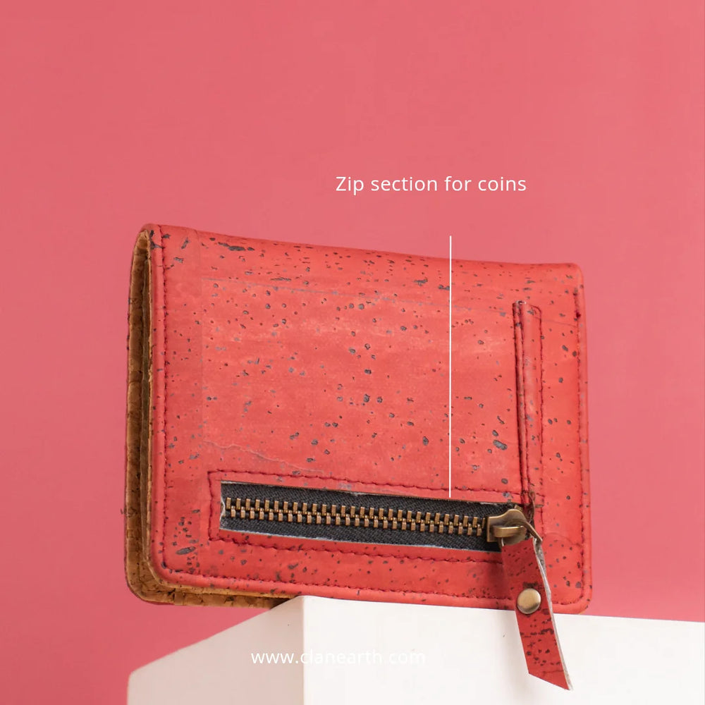 Ibis Cork Wallet | Clan Earth - EarthBased