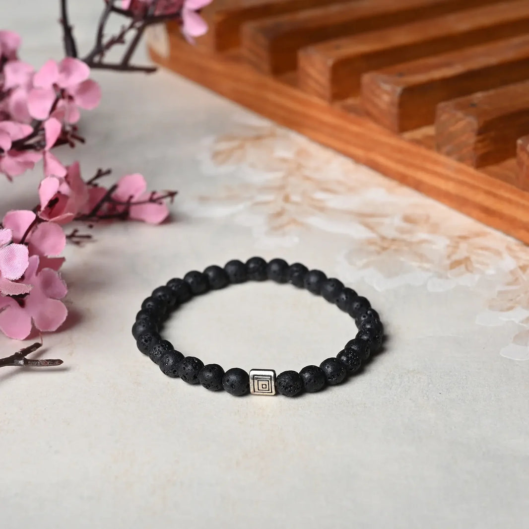 Ignite Wellness with our Lava Stone Healing Gemstone Bracelet - Unleash Healing Benefits for Your Loved One - EarthBased