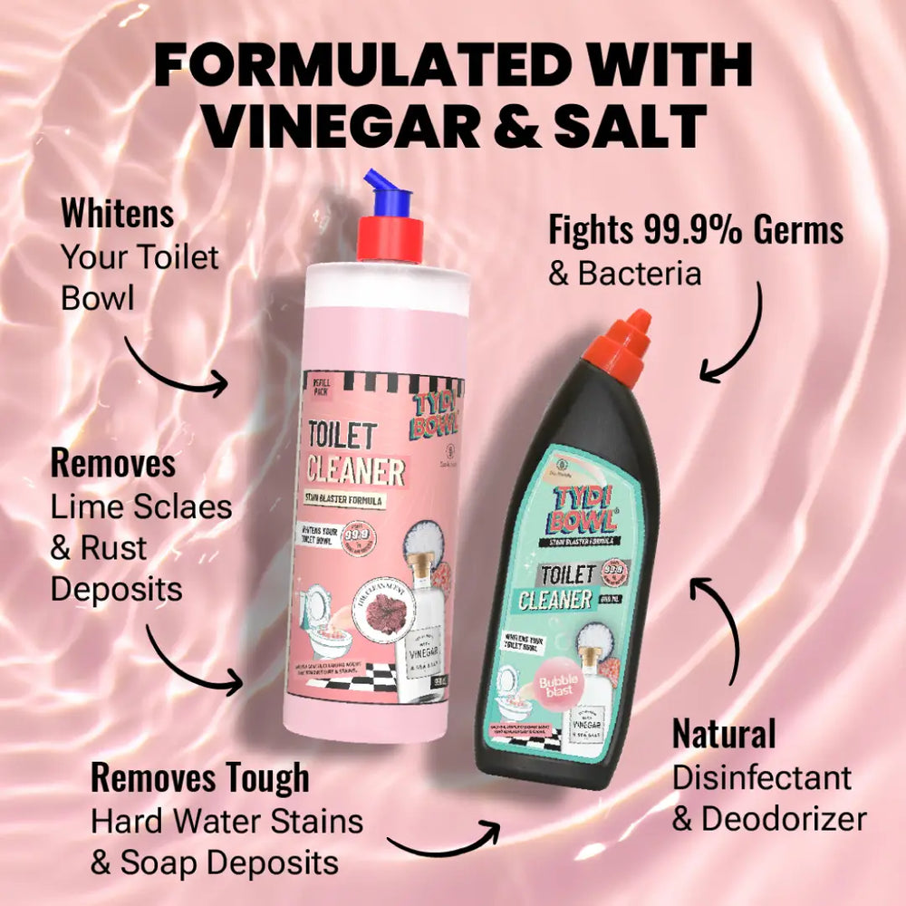 Bestseller Cleaning Kit - SOVI® Floor Cleaner, SOVI® Dishwash Liquid, TYDIBOWL® Toilet Cleaner, SOVI® Glass Cleaner (₹149) FREE - EarthBased