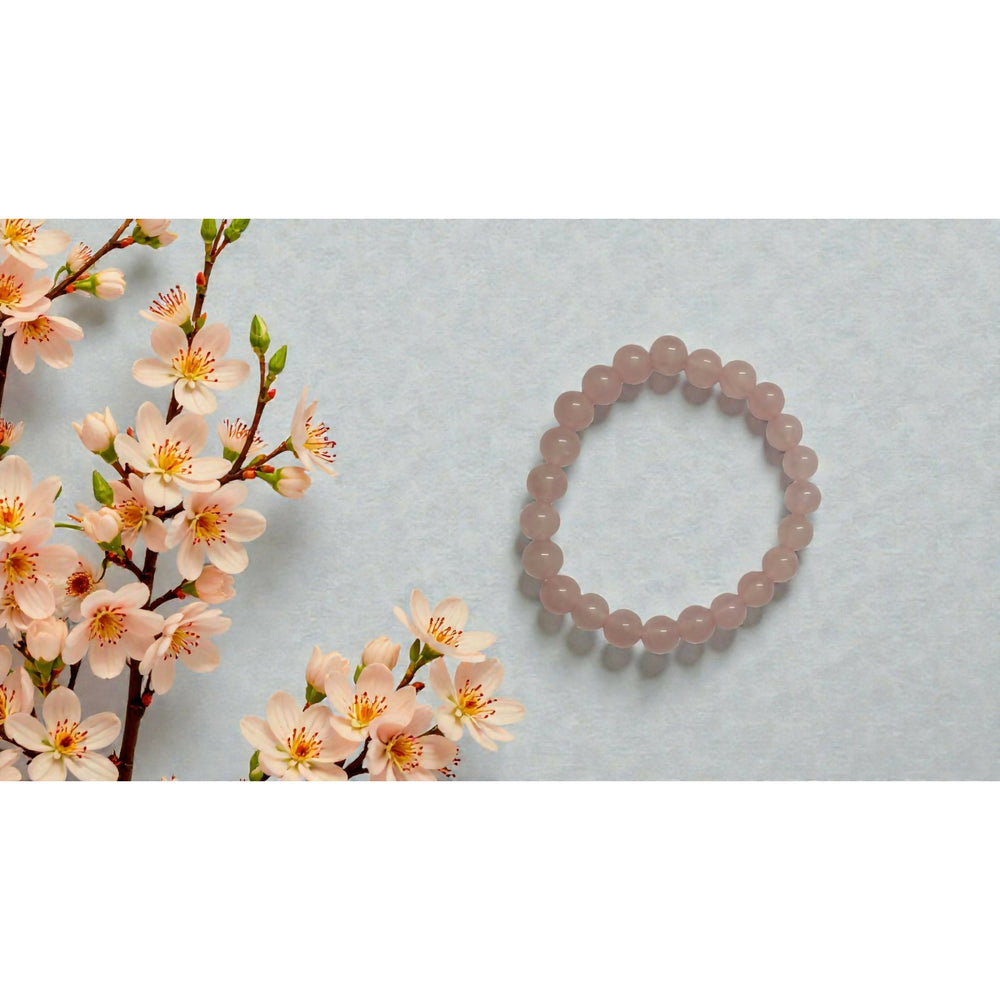 Onearth Rose Quartz Healing Bracelet (certified) - EarthBased