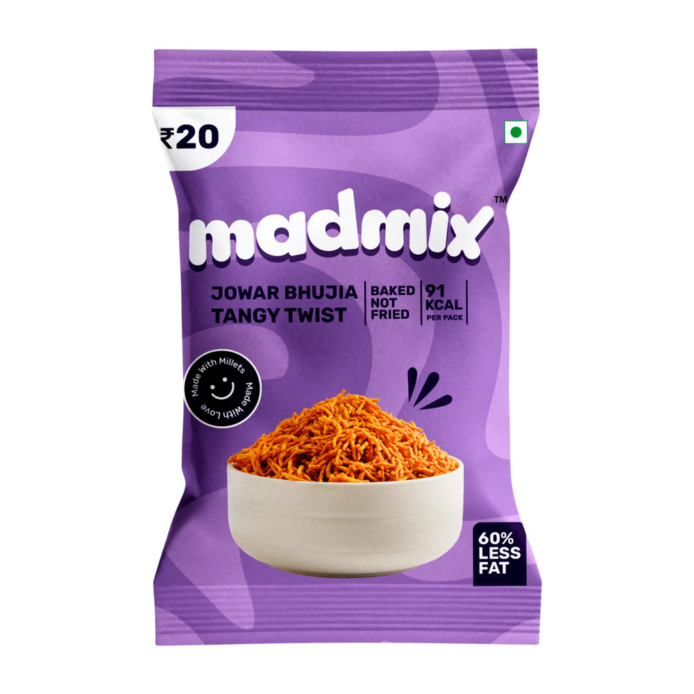 Jowar Bhujia Tangy Twist | Pack of 10 - EarthBased