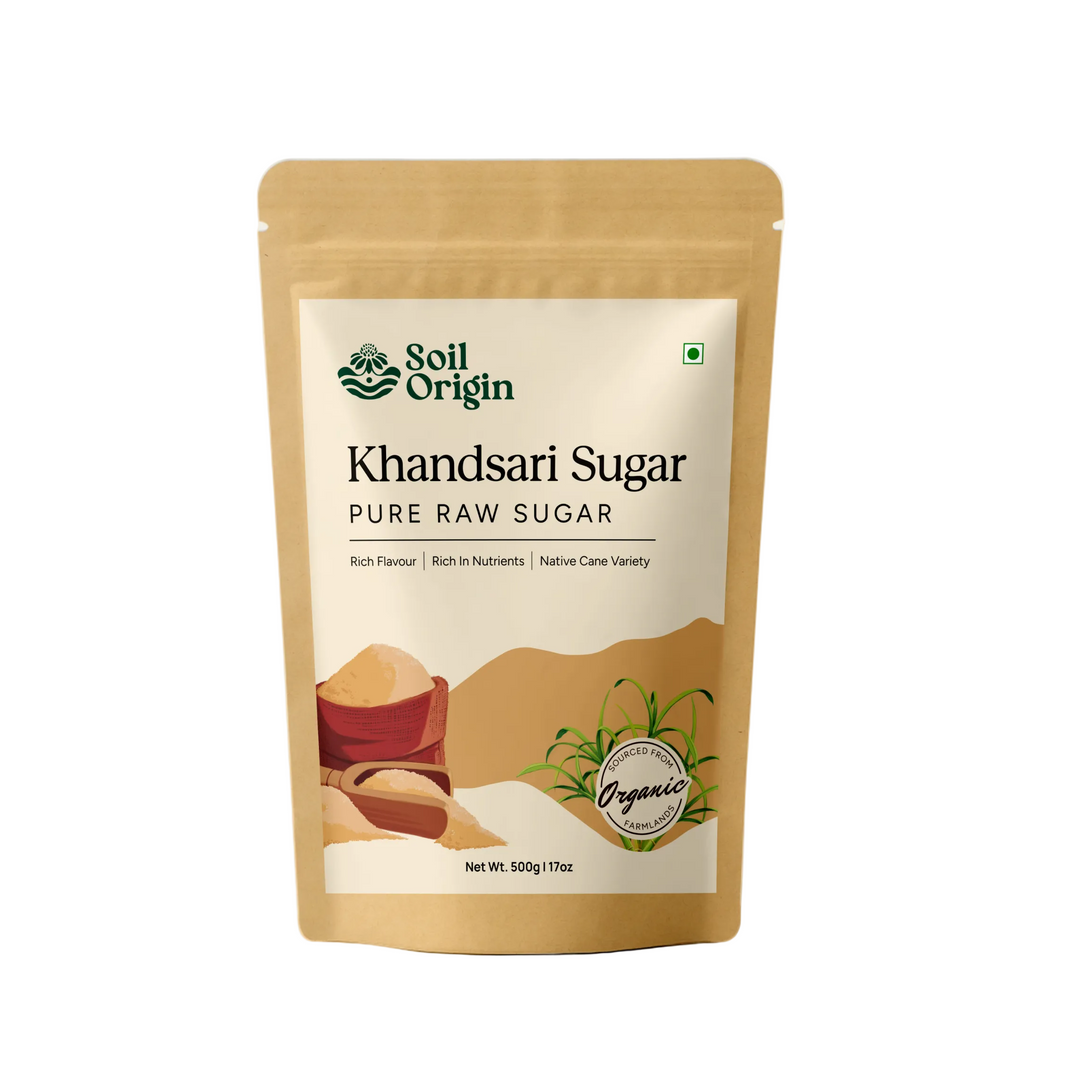 Khandsari Sugar (Raw Sugar) | Pack of 3 - EarthBased