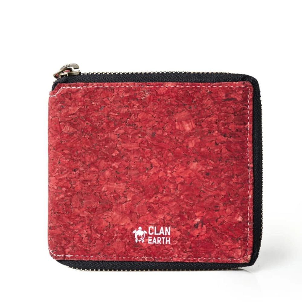 Kiwi Cork Wallet - Premium Red Cork | Clan Earth - EarthBased