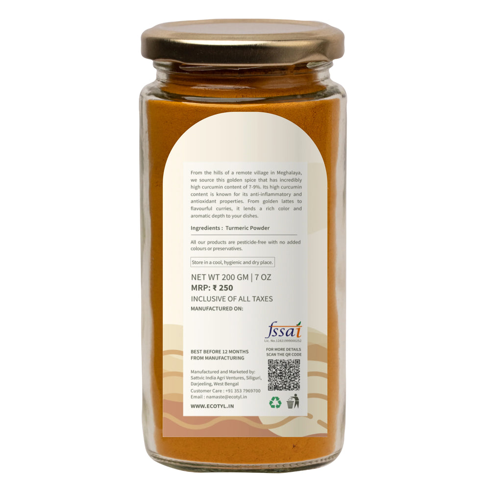 Ecotyl | Organic Lakadong Turmeric Powder - EarthBased