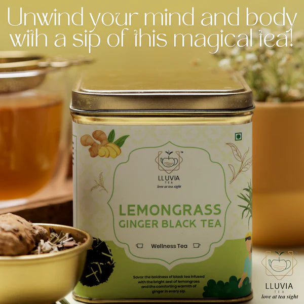 Lemongrass Ginger Black Tea by Lluvia Tea - EarthBased