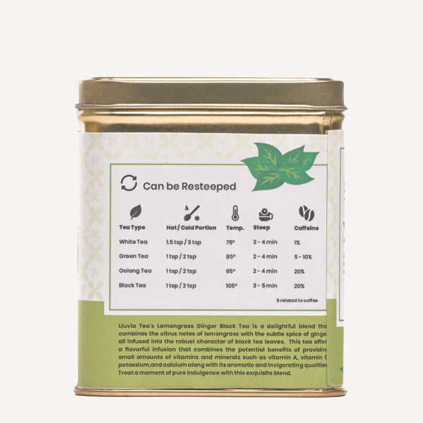 Lemongrass Ginger Black Tea by Lluvia Tea - EarthBased
