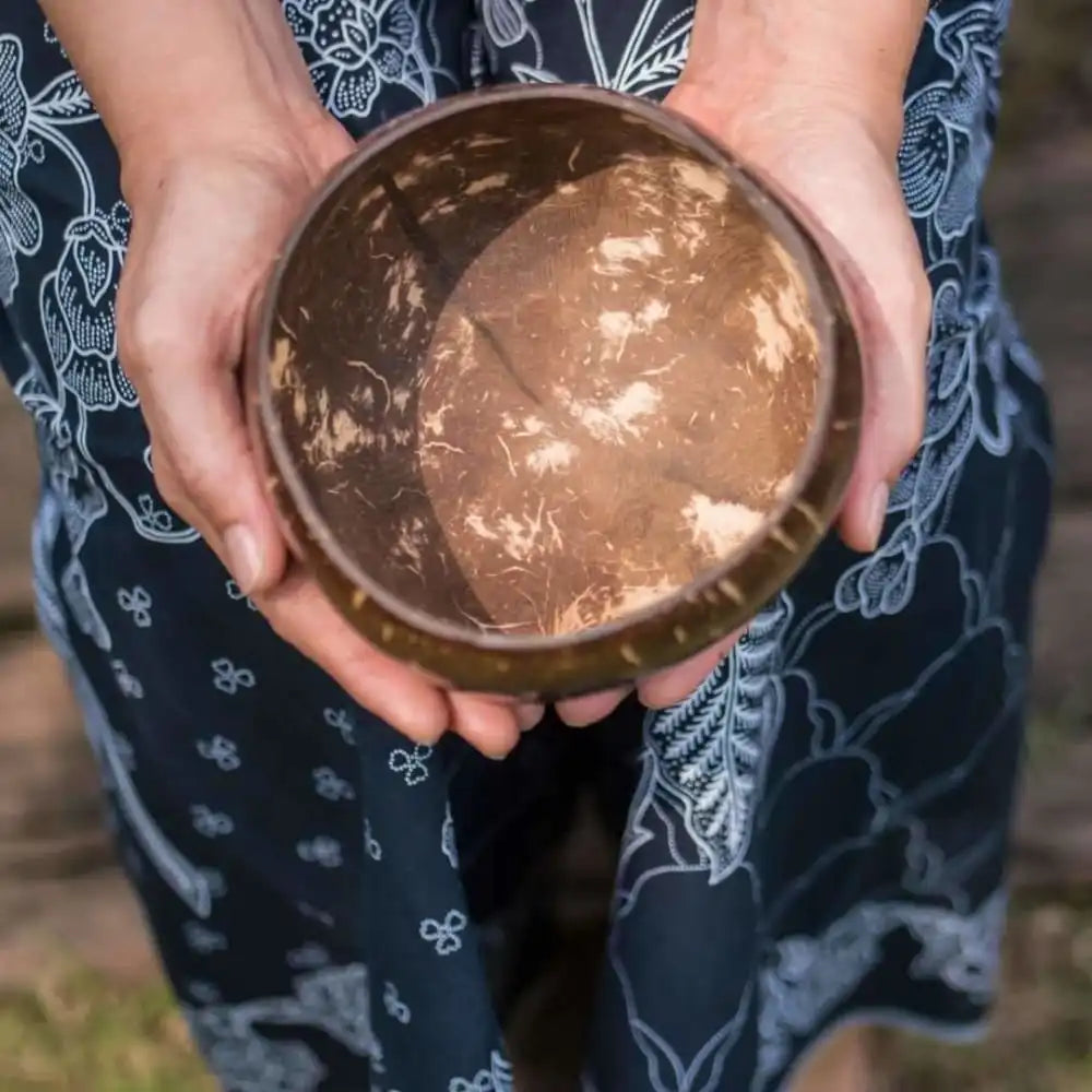 Medium Coconut Shell Bowl With Spoon | ONEarth - EarthBased