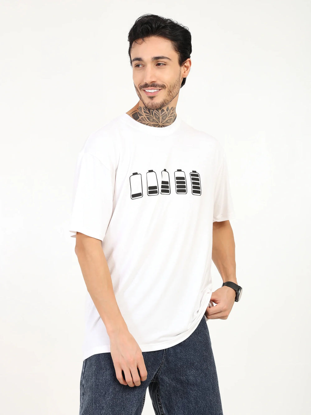 Men Oversized Bamboo T-Shirt – Soft, Breathable & Sustainable Fit - EarthBased