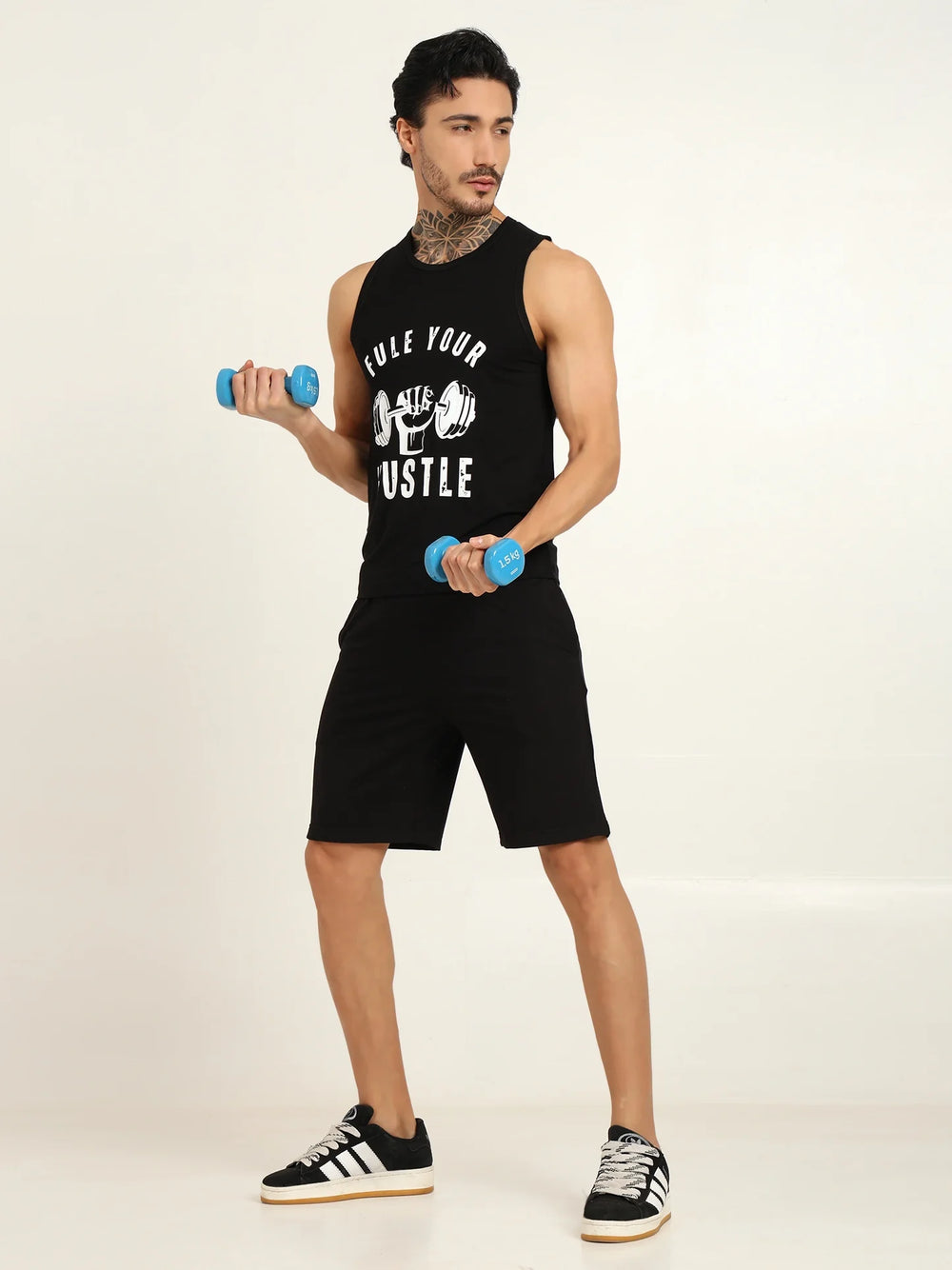 Men's Bamboo Fabric Workout Gym Vest | Black - EarthBased