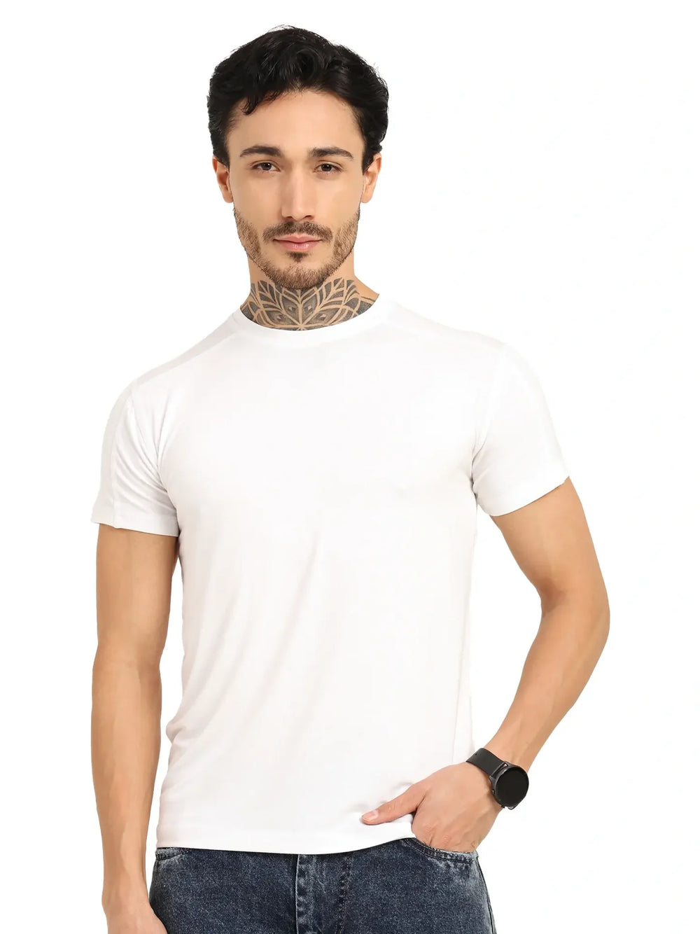 Men’s Bamboo T-Shirt – Soft, Breathable, Eco-Friendly & Stylish Fit | White - EarthBased