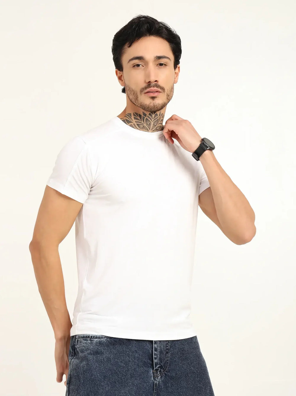 Men’s Bamboo T-Shirt – Soft, Breathable, Eco-Friendly & Stylish Fit | White - EarthBased