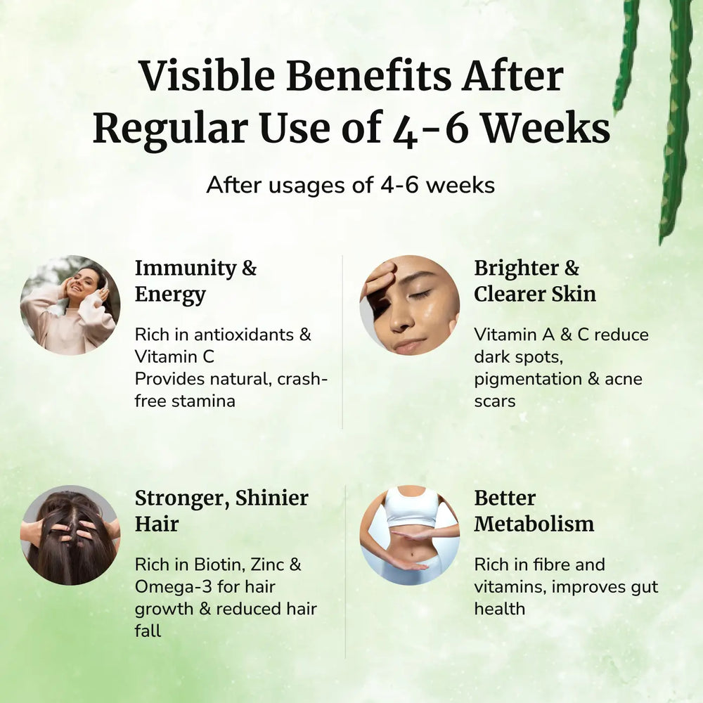 Daivik Moringa Miracle Moringa Powder | 100% Natural | Immunity Booster, Anti Aging, Anti Oxidant | 120 gms - EarthBased