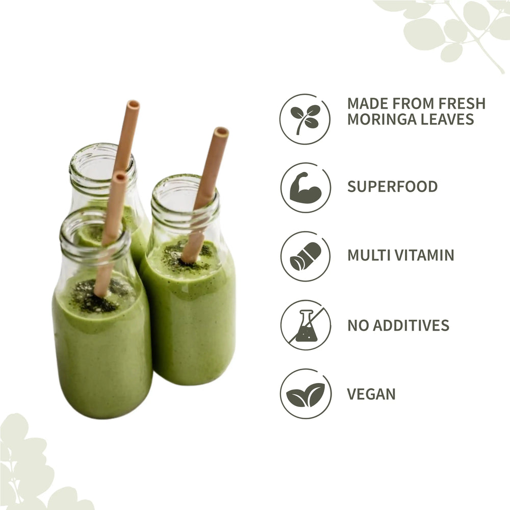 Moringa Powder | Natural Multi - Vitamin | Good for Hair & Skin | Natural Leaf Powder | Ecotyl - EarthBased
