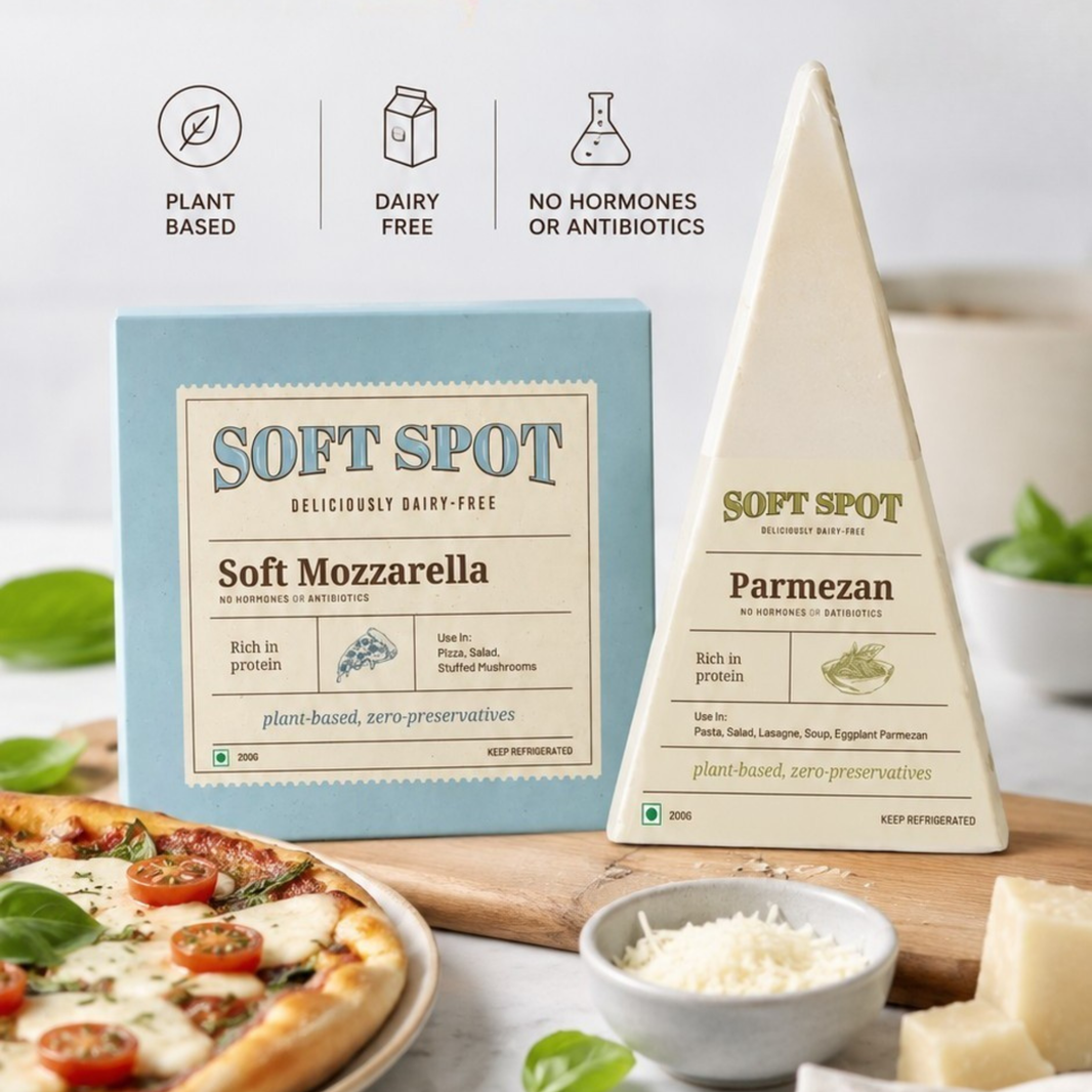 Soft Spot Parmezan & Mozzarella Cheese Combo — 2 x 200 g