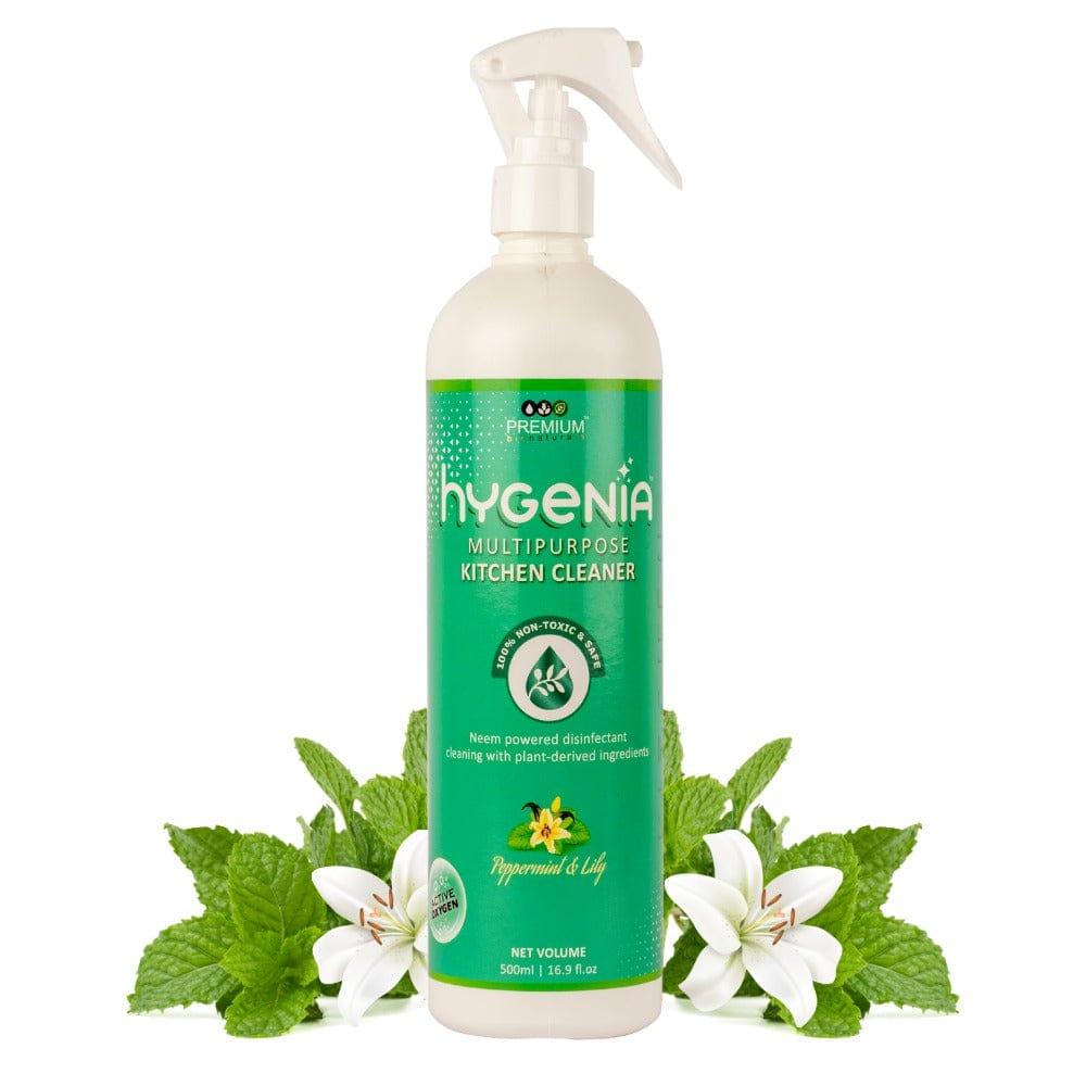 Hygenia Ultimate Kitchen Combo - Multipurpose Kitchen Cleaner, Natural Dishwash Gel & Green King 500ml - Peppermint & Lily | Sweet Orange & Geranium - EarthBased