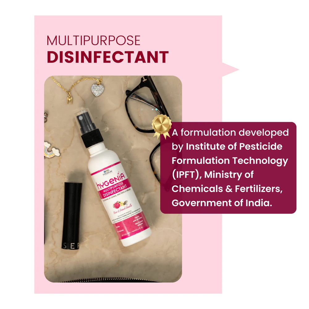 Hygenia Multipurpose Disinfectant - Rose & French Vanilla-100ml - EarthBased