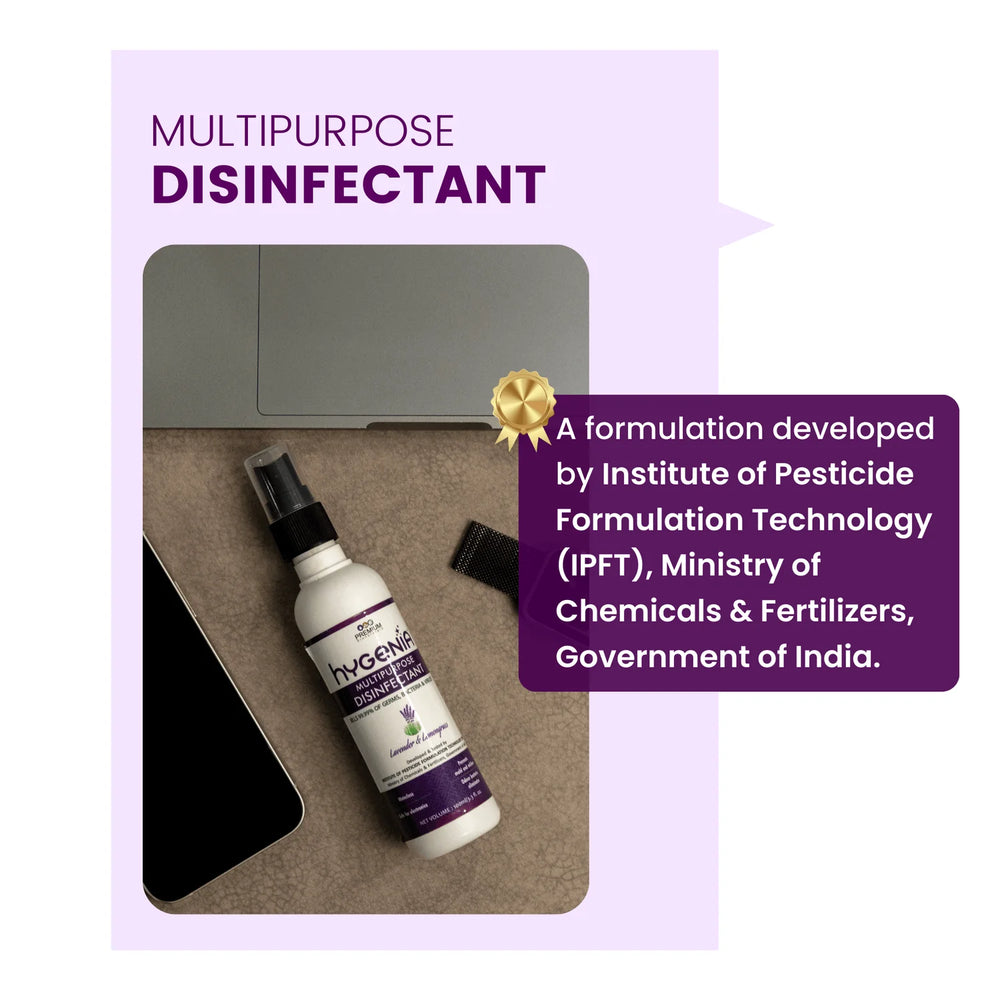 Hygenia Multipurpose Disinfectant - Lavender & Lemongrass 100ml - EarthBased