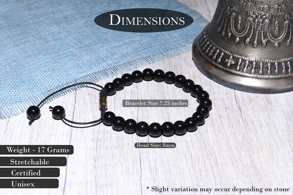 Natural Certified Onyx Bracelet For Protection, Health and Balance - EarthBased