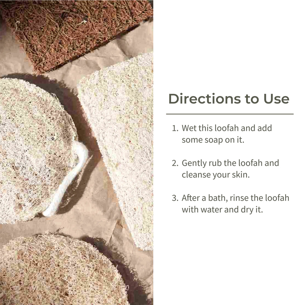 Ecotyl Natural Body Loofah - Set of 2 - EarthBased