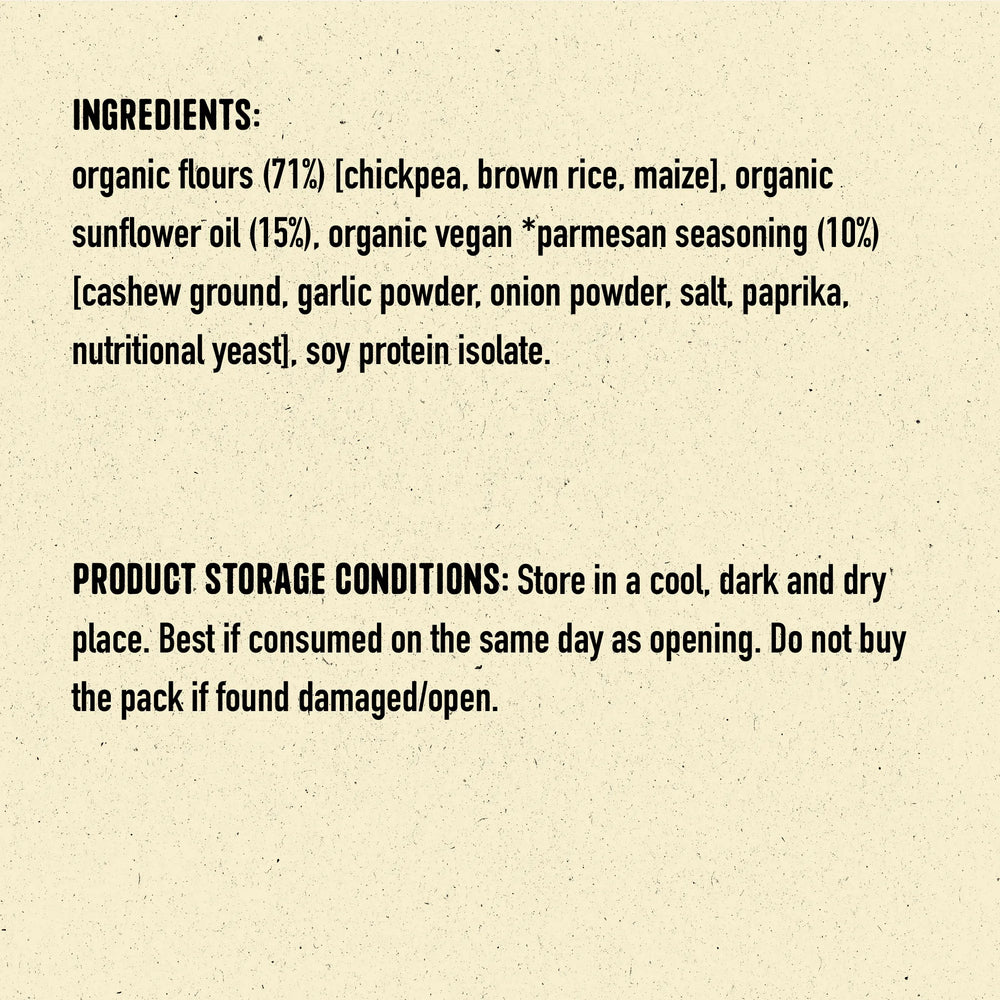 Nourish Organics Chickpea Puffs | VEGAN PARMESAN (Pack x4) - EarthBased