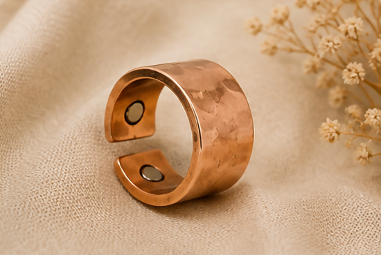 Hammered Copper Ring – image 3