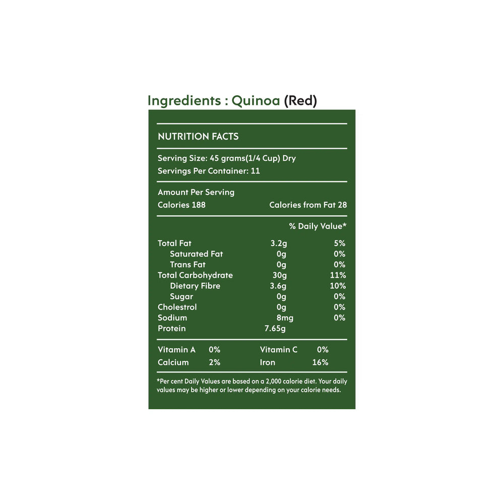 Nourish You ORGANIC RED QUINOA 500G - EarthBased