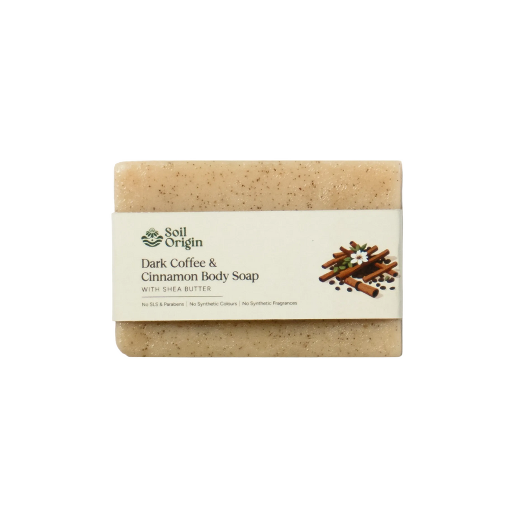 Dark Coffee and Cinnamon Body Soap With Shea Butter - 100 Gm | Pack of 2 - EarthBased